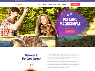 Petie - Pet Care Center & Veterinary WordPress Theme - Opal_WP