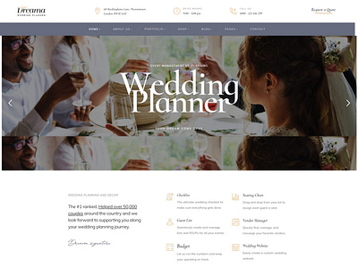 Dreama - Engagement & Wedding Planner WordPress Theme - Opal_WP opal wordpress theme opal wp wedding store woocommerce wordpresstheme