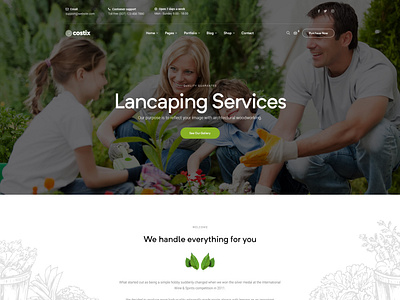 Costix - Multipurpose WordPress Theme - Gardening Demo