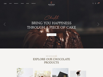 Xocora - Food Bakery WooCommerce WordPress Theme bakery cake shop chocolate clean customizable ecommerce flexible food opal wp responsive sweets woocommerce wordpress theme