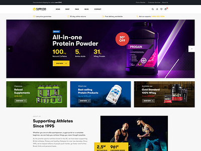 Supplero Supplement Store WooCommerce Theme - Opal_WP clean customizable ecommerce fitness health healthcare medicine modern multipurpose nutrition opal wp pharmacy responsive shop store supplement vitamin woocommerce wordpress theme