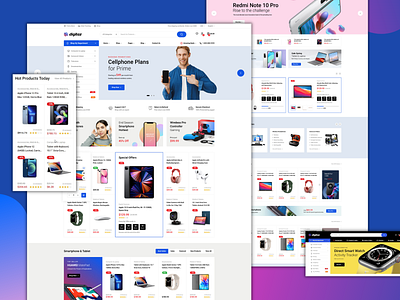 Digitaz - Electronics Elementor WooCommerce Theme business ecommerce electronics multipurpose online shop shopping store technology template theme theme design ui ux website woocommerce wordpress wordpress theme