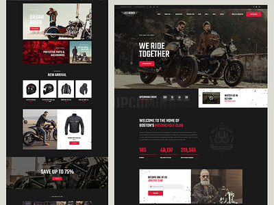 Motorcycle Club WordPress Theme LexRider - Opal_WP accessories auto vehicle biker bikes club clothes club fashion motocross motor club motor stores motorcycle ride events shop store template theme woocommerce wordpress