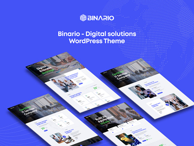 Binario - Digital Solutions WordPress Theme - Opal_WP agency business clean company corporate creative digital services it solutions marketing modern portfolio projects saas seo services software startup technology theme wordpress