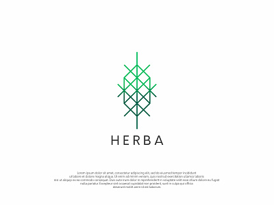 Herba Logo (unused) artline branding design flower flower logo icon lineart logo medical nature ui ux vector web