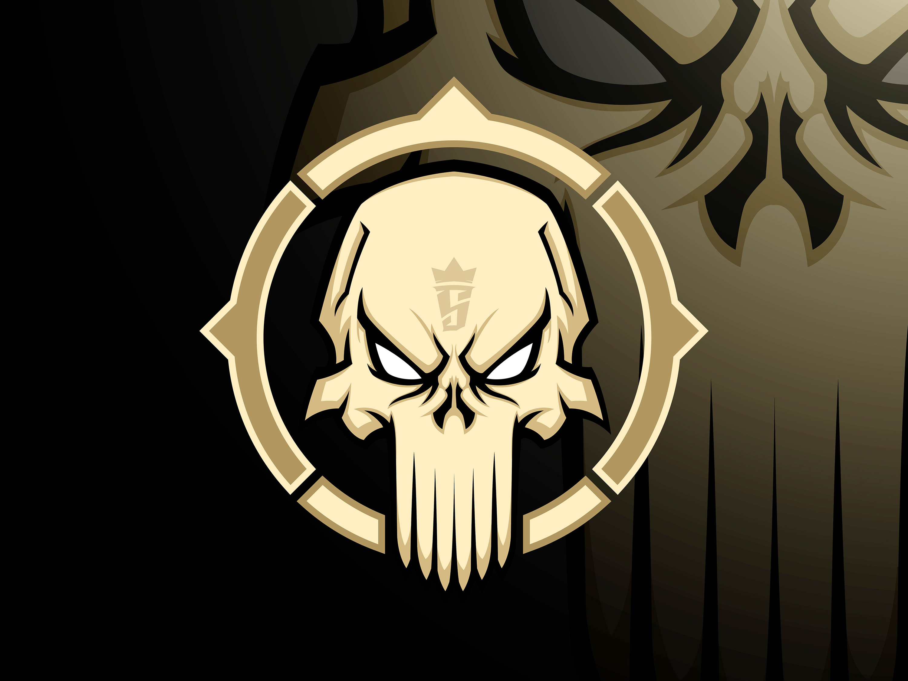 Skull Annihilator mascot logo by Arzuka on Dribbble