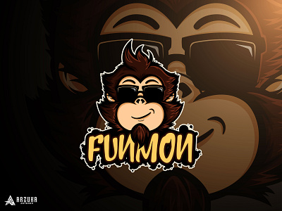 Funky Monkey 2019 animal animal head badges branding design esports esports logo funky game gaminglogo head illustration logo mascot logo monkey monkey logo vector
