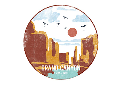 GRAND CANYON adventure adventure time camping logo capm grand canyon national park vintage design vintage logo