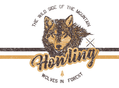 HUNTING forest hanting hunting national park vintage design vintage logo wild wild animal wilderness wildlife wolf