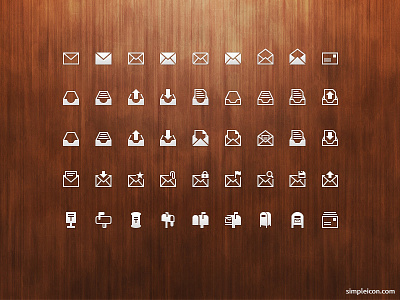 Mail PSD Icon Set design flat flat icon flat icons freebie icon icon set icons illustrator psd vector