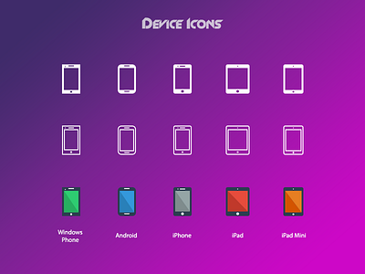 Device Icons flat free psd freebie freebies icon psd ui