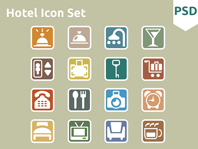 Hotel Icon Set