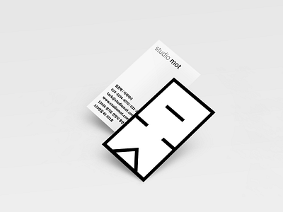 Studiomot Business Card business card 그래픽 디자인 디자인 브랜딩 인쇄술