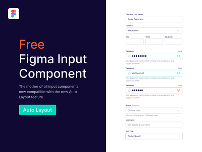 Free Figma Input Component