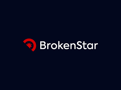 BrokenStar 🌟💔 art branding design flat graphic design icon illustration logo vector