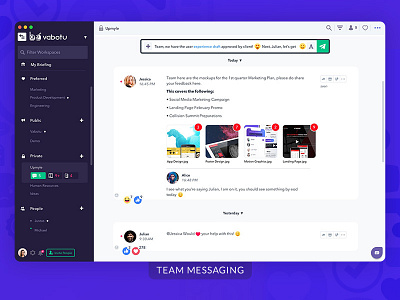 Vabotu Ui app design mac app messaging app ui design user interface design ux design website design windows app