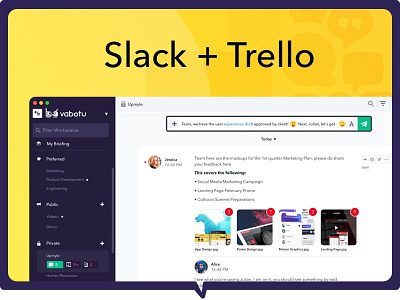 Slack Trello 2 app design banner ad digital ad graphic design mac app ui design web design