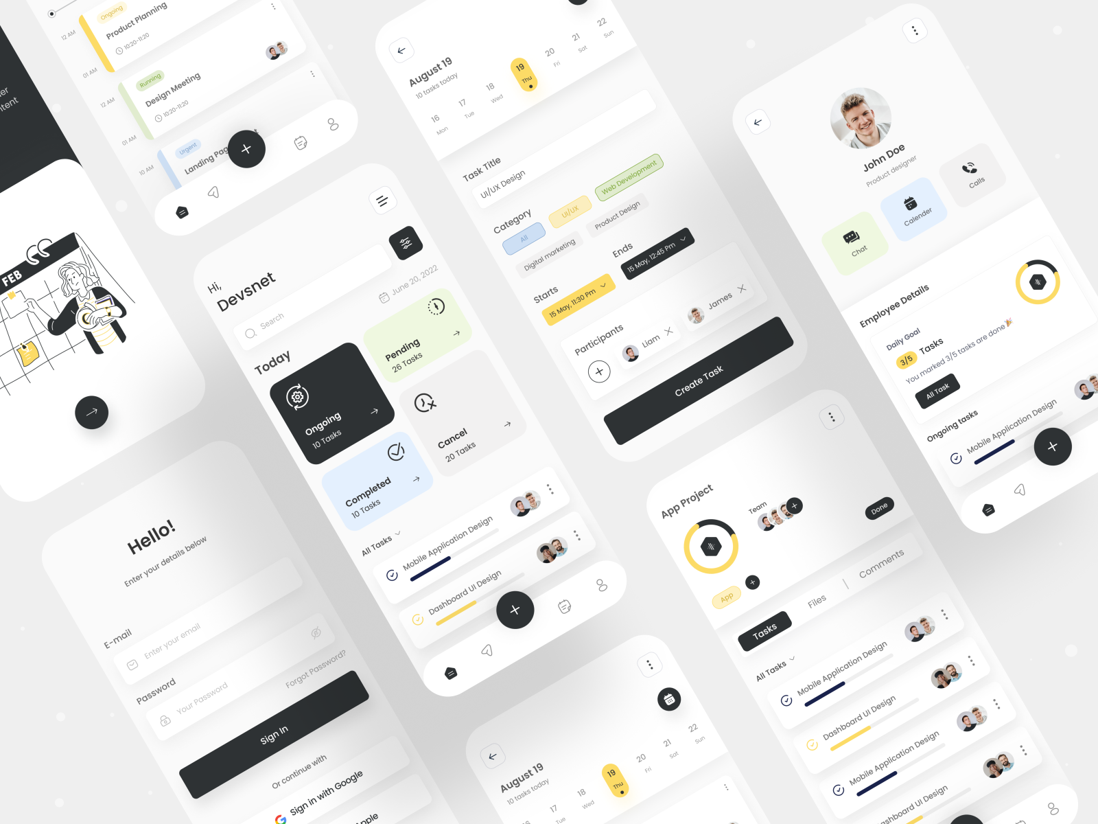 Task Management App by DevsNet on Dribbble