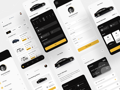 Car Rental Mobile App app car car rental clean design devsnet driver minimal mobile app rent rent a car transport travel ui ux