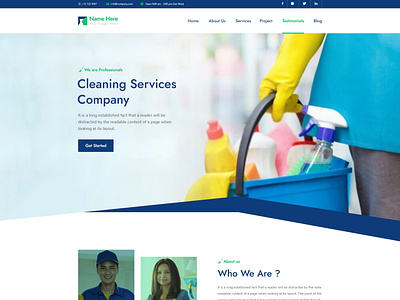 Cleaning Services Agency website