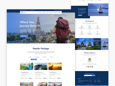 Travel Agency Landing page landing page tour travel agency ui ux web page website