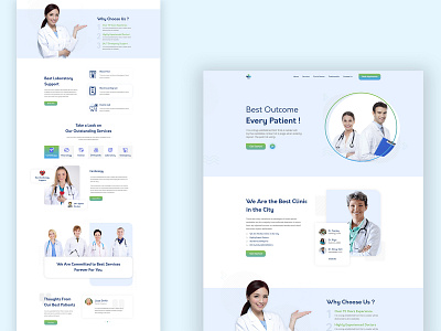 Medical Website UI Design