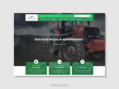 Agriculture Website Designs