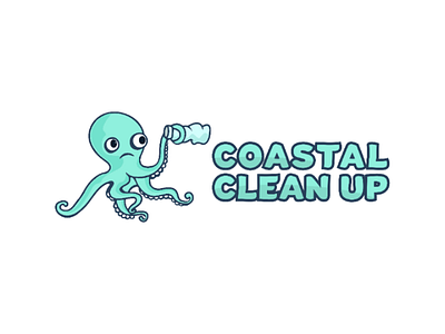 Coastal Clean Up Logo brand branding clean coastal logo