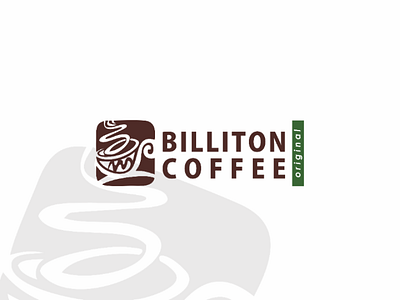 Billiton coffe logo brand coffe coffe shop logo simple
