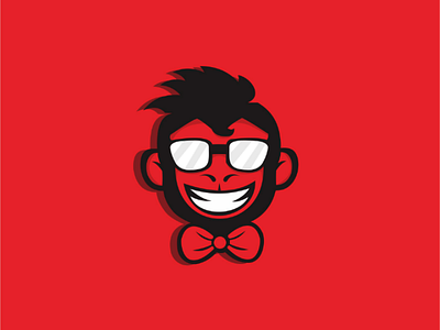 Red monkeys cool illustrator monkey red vector