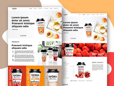 Yoforia activation branding landing page ui user experience ux user inteface ux web website