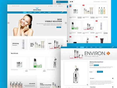 Dermashine ecommerce landing page makeup ui ui ux design ux design web