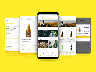 The Peak apps design beer branding ecommerce app