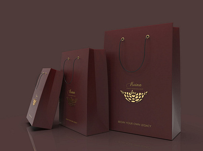 KOINA - Bag design - bridal jwellery branding assamese jwellery bag design branding logo logo design logodesign