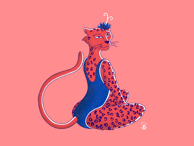 Cheetah animals character design cheetah digital art illustration photoshop