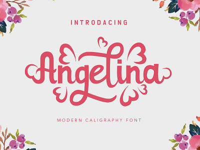 Angelina digital product font font awesome font design freebie freebies funy wedding wedding invitation