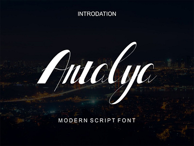 Antalya-modern script brochure design font font design hand lettering hand written script font vintage vintage font wedding