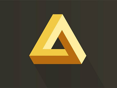 Triangle Geometrical Logo design illustrator logo logo design logotype vector logo