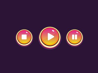Button Design for Game using Adobe XD game uidesign