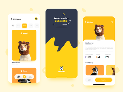 PET FAMILY app design mobile ui ux