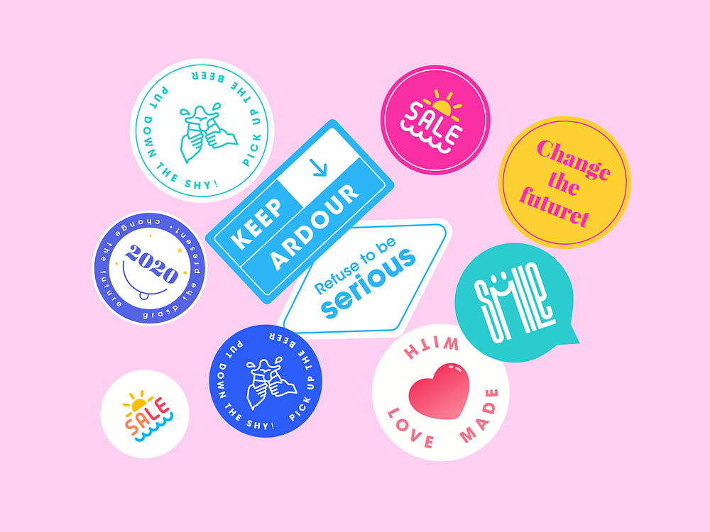 Stashally Stickers by Dongyi Liu for Top Pick Studio on Dribbble