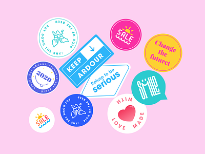 Stashally Stickers app design icon illustration illustrator logo mobile type ui ux