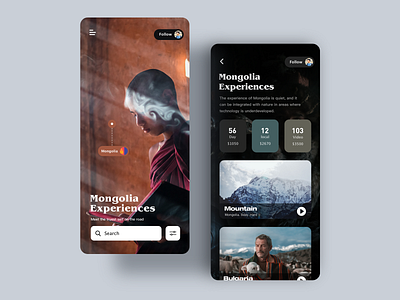 Travel diary app design illustration ui ux