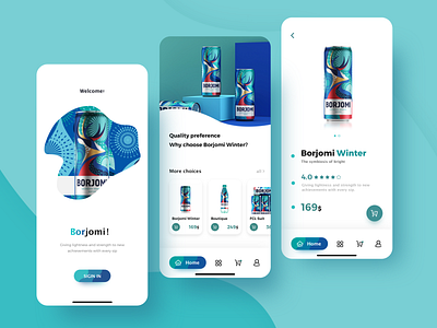 Borjomi Winter App Design