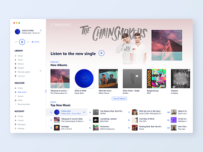 Music App - Web/Desktop