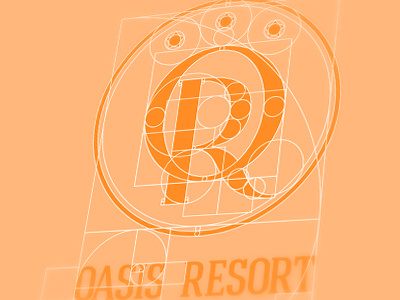 Golden ratio remake of an old logo golden oasis or ratio remake resort