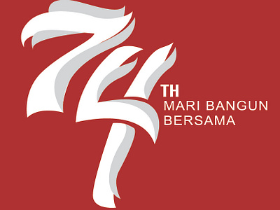 INDEPENDENCE DAY Logo of INDONESIA 74th year #1