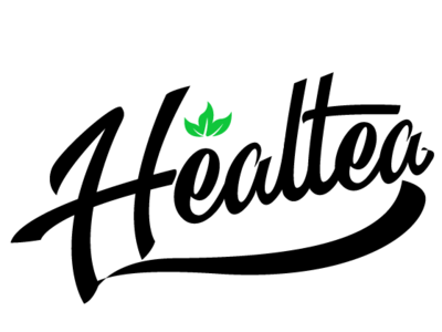 Logo Healtea healthy icon illustration lettering logo logogram logotype tea typography