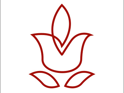 Logo #3 branding design icon identity illustration line logo logogram minimal rose