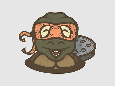 teenage mutant ninja turtle character comic illustration michelangelo mutant ninja sewer teenage turtle